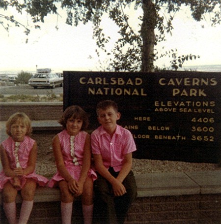 Vicki, Micki and Ken at Carlsbad Caverns