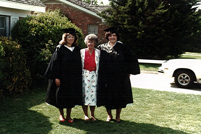 Micki, Verti and Peggy - Graduation Day